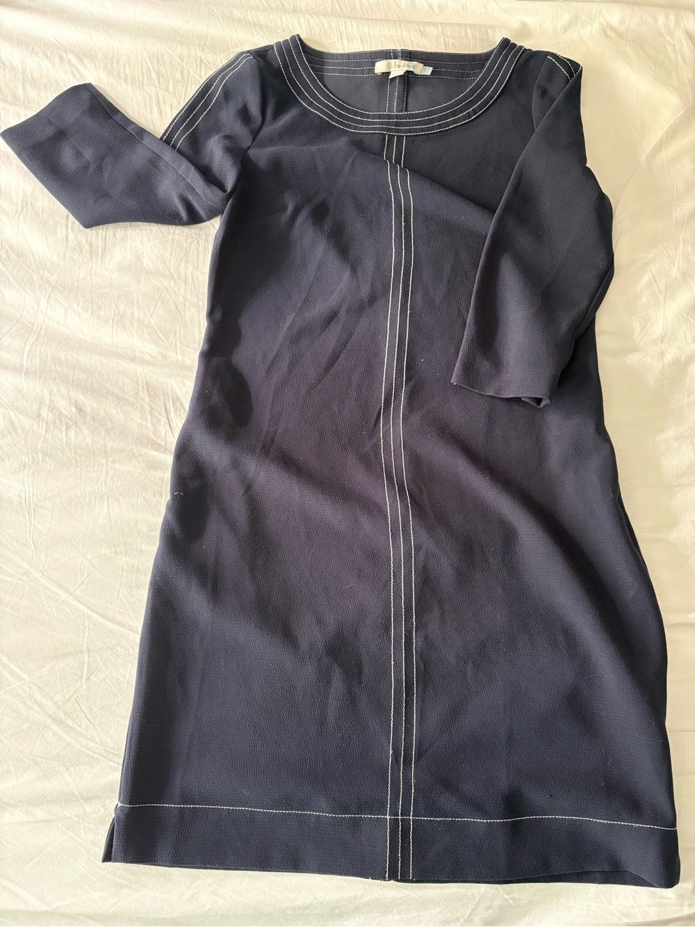 Boden Women’s Navy Stitch-Detail Shift Dress